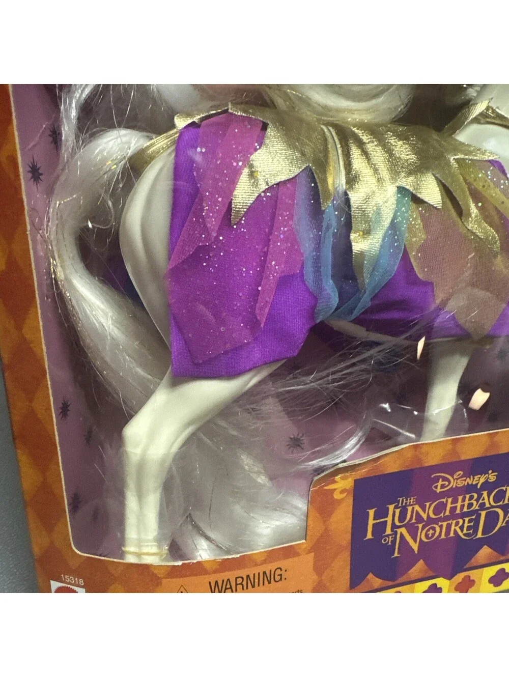 VTG Gypsy Magic Horse The Hunchback of Notre Dame Disney Movie Box Damage Mattel
